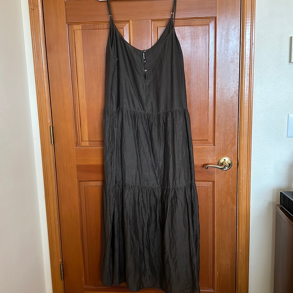Velvet cotton/silk blend dress